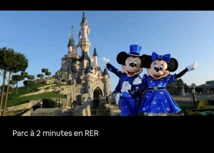 Appartement Disneyland Paris Val D'Europe La Vallee Village Parking 500M Gare Val D'Europe Montévrain Exterior foto